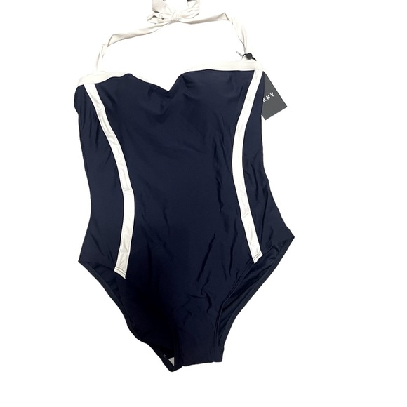 🌼💚NWT DKNY ONE PIECE HALTER SWIMSUIT. - Picture 4 of 7